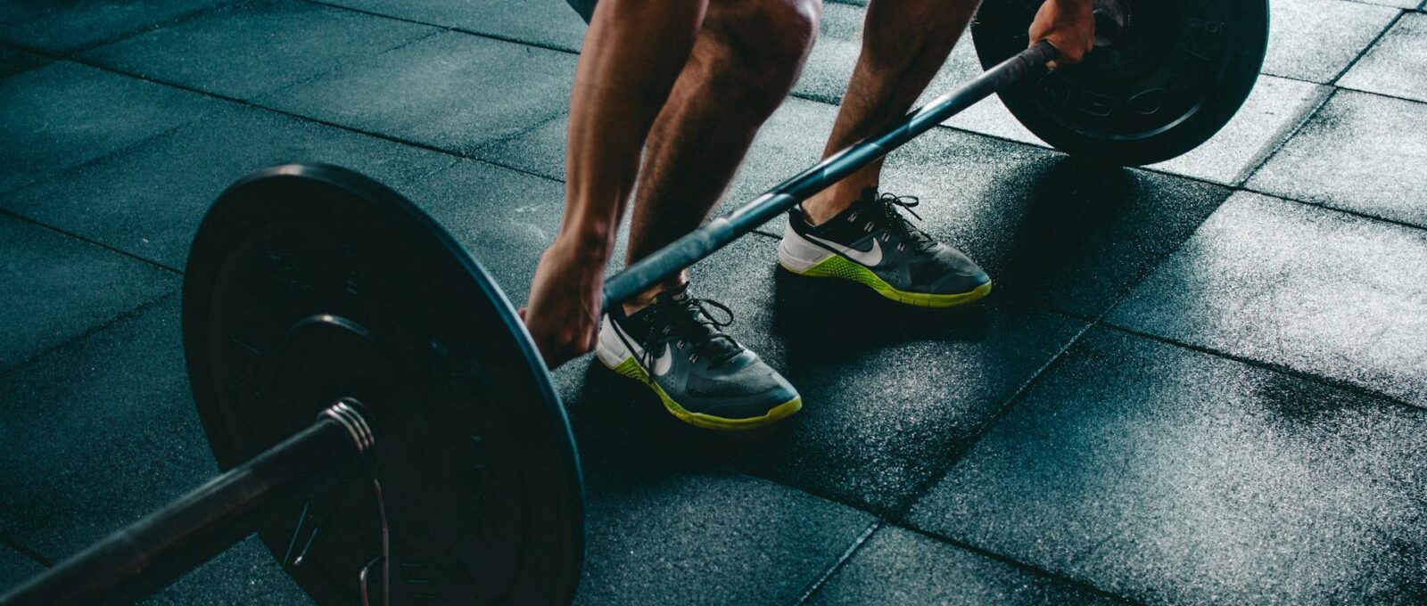 person trying deadlift